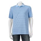 Big & Tall Croft & Barrow&reg; Classic-fit Striped Performance Polo, Men's, Size: M Tall, Med Blue