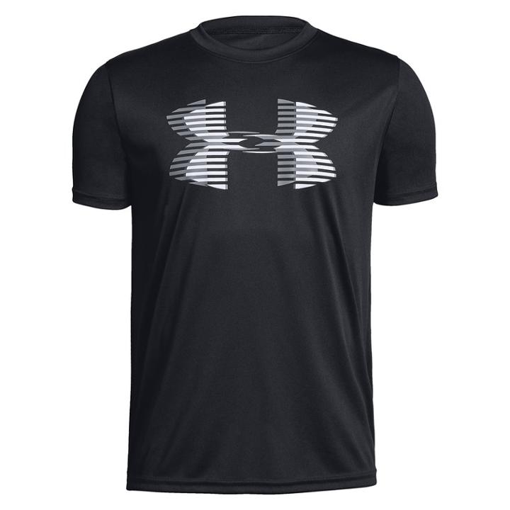 Boys 8-20 Under Armour Big Logo Tee, Size: Medium, Black