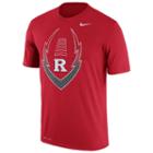 Men's Nike Rutgers Scarlet Knights Legend Football Icon Dri-fit Tee, Size: Medium, Multicolor