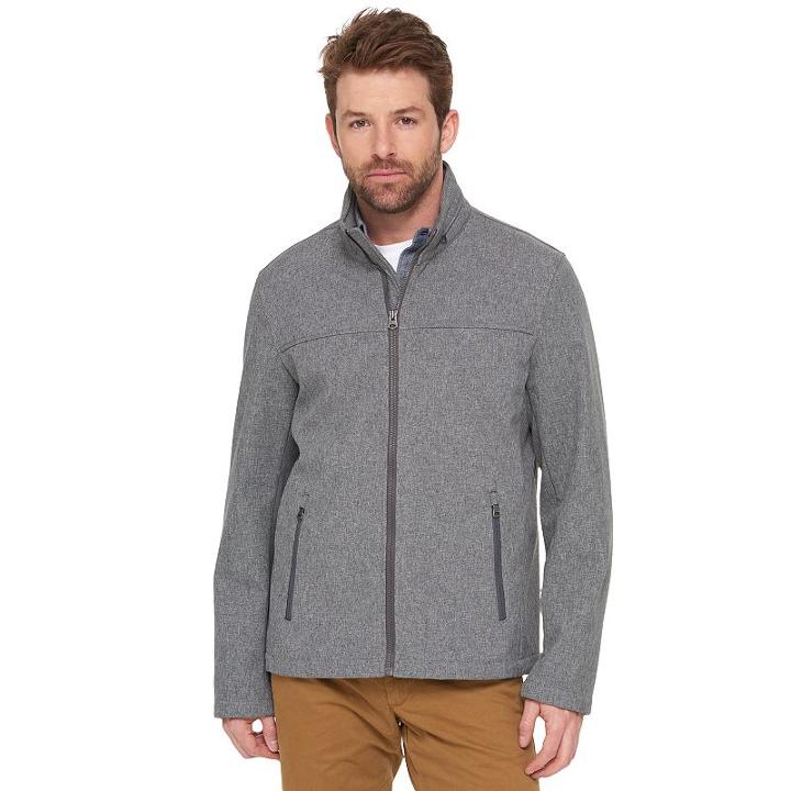 Big & Tall Dockers Hooded Softshell Jacket, Men's, Size: Medium, Grey Other