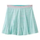 Girls 7-16 & Plus Size So&reg; Shiny Patterned Skater Skort, Girl's, Size: M/10, Turquoise/blue (turq/aqua)