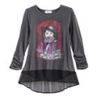 Disney D-signed Coco Girls 7-16 Seize The Moment Chiffon Hem Top, Size: Xs, Grey Other