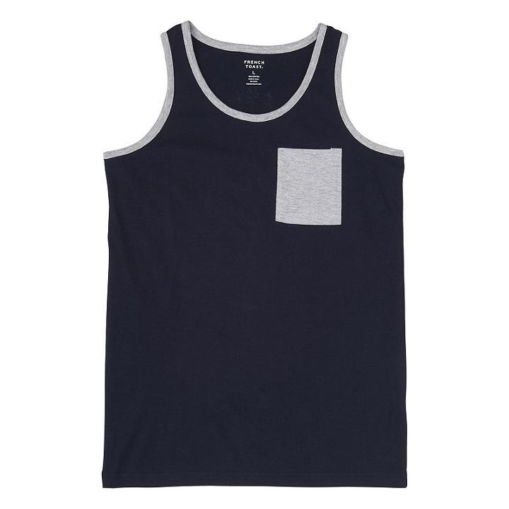 Boys 8-20 French Toast Pocket Tank, Boy's, Size: Medium, Blue (navy)