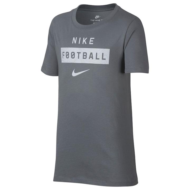 Boys 8-20 Nike Football Wordmark Tee, Size: Medium, Grey