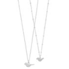 Lc Lauren Conrad Bird Pendant Necklace Set, Women's, Silver