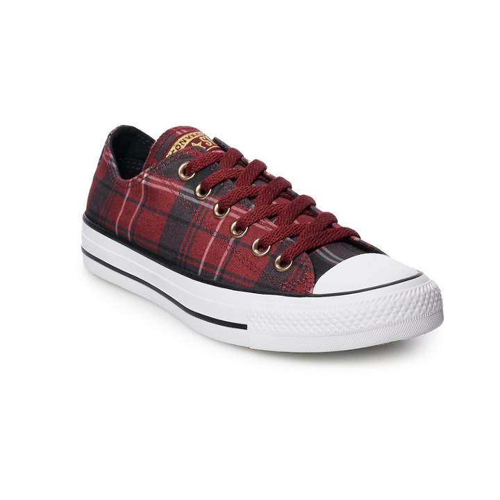 Women's Converse Chuck Taylor All Star Plaid Sneakers, Size: 10, Brt Red