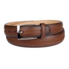 Men's Croft & Barrow&reg; Feather Edge Center Welt Belt, Size: 32, Dark Beige