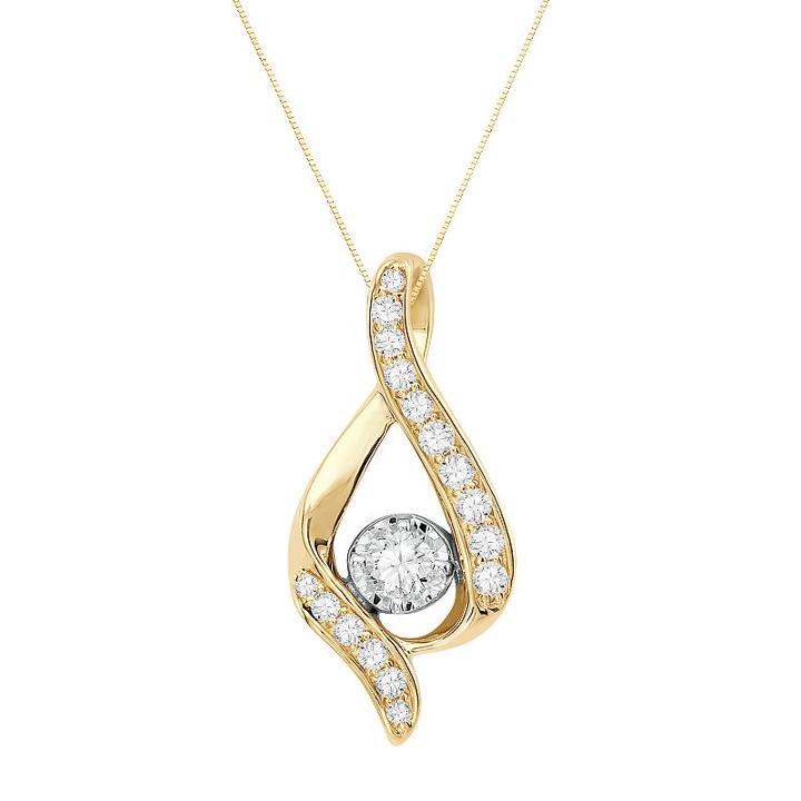 Sirena Collection 14k Gold 3/8-ct. T.w. Diamond Pendant, Women's, White