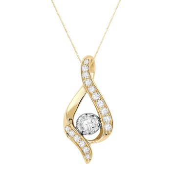 Sirena Collection 14k Gold 3/8-ct. T.w. Diamond Pendant, Women's, White