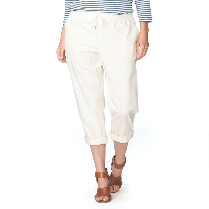 Plus Size Chaps Twill Straight-leg Pants, Women's, Size: 2xl, Natural