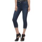 Women's Juicy Couture Flaunt It Seamless Capri Skinny Jeans, Size: 12, Dark Blue