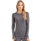 Women's Cuddl Duds Flexfit Crewneck Top, Size: Regular, Oxford