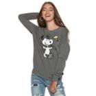 Juniors' Peanuts Snoopy & Woodstock Dancing Top, Teens, Size: Xl, Dark Grey