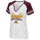 Women's Campus Heritage Minnesota Golden Gophers Notch-neck Raglan Tee, Size: Large, Natural