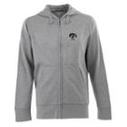 Men's Iowa Hawkeyes Signature Full-zip Fleece Hoodie, Size: Xl, Grey