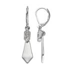 Simply Vera Vera Wang Inverted Kite Nickel Free Drop Earrings, Women's, Silver