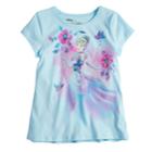 Disney's Cinderella Girls 4-10 Stay True Glitter Graphic By Disney/jumping Beans&reg;, Size: 6x, Light Blue