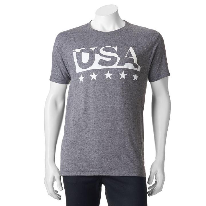 Men's Apt. 9&reg; Usa Tee, Size: Xxl, Beige Over