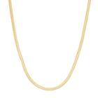 14k Gold Over Silver Snake Chain Necklace, Women's, Size: 18, Yellow
