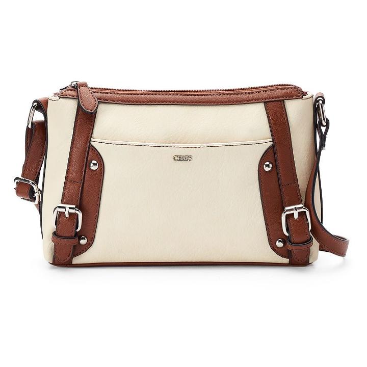 Chaps Amelia Crossbody Bag, Women's, White