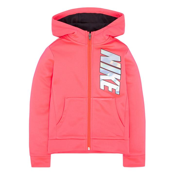 Girls 4-6x Nike Therma-fit Hoodie, Size: 6x, Brt Pink