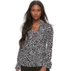 Juniors' Candie's&reg; Trumpet Sleeve Blouse, Teens, Size: Xs, Black