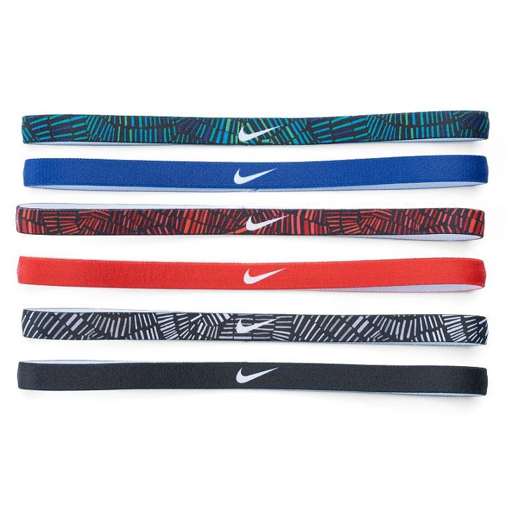 Nike 6-pk. Solid & Printed Skinny Headband Set, Women's, Ovrfl Oth