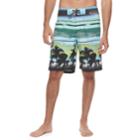 Men's Ocean Current Tropical Tech Cargo Board Shorts, Size: 32, Med Blue