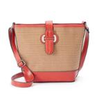 Mondani Lara Woven Bucket Bag, Women's, Drk Orange