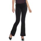 Women's Double Click Velvet Flare Leggings, Size: Xl, Black