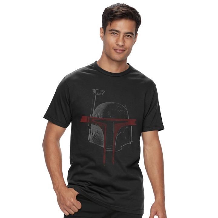 Men's Star Wars Boba Fett Tee, Size: Medium, Black