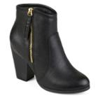 Journee Collection Jolie Women's High Heel Ankle Boots, Girl's, Size: 11, Black