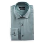 Men's Marc Anthony Textured Slim-fit No-iron Dress Shirt, Size: 16.5-32/33, Turquoise/blue (turq/aqua)