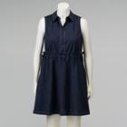 Plus Size Simply Vera Vera Wang Fit & Flare Shirtdress, Women's, Size: 0x, Dark Blue