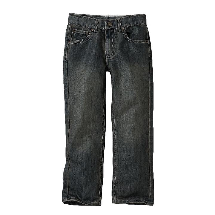 Boys 4-7x Sonoma Goods For Life&trade; Dark Stone Straight-leg Faded Jeans, Boy's, Size: 6, Med Blue