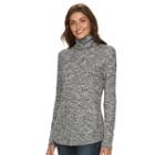Women's Croft & Barrow&reg; Ribbed Turtleneck, Size: Xxl, White