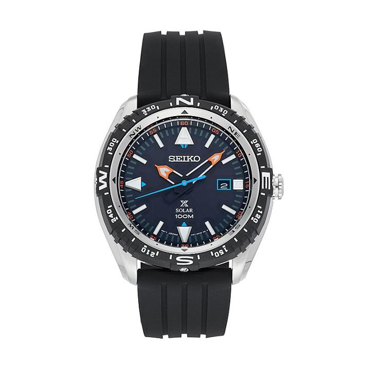 Seiko Men's Prospex Solar Watch - Sne423, Black