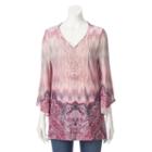 Women's World Unity Crochet High-low Tunic, Size: Medium, Pink Other