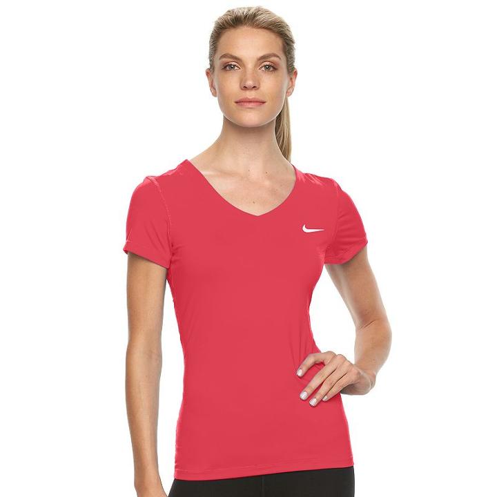 Nike, Women's Cool Victory Dri-fit Base Layer Tee, Size: Small, Orange Oth