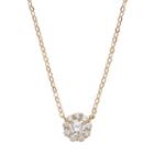 Gold 'n' Ice 10k Gold Cubic Zirconia Flower Pendant Necklace, Women's, White