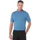 Big & Tall Grand Slam Airflow Solid Pocketed Performance Golf Polo, Men's, Size: Xl Tall, Blue