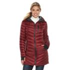 Women's Halitech Hooded Down Packable Jacket, Size: Large, Red