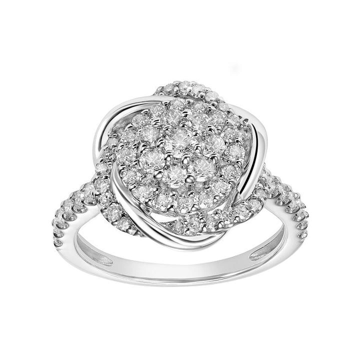 Simply Vera Vera Wang 14k White Gold 1 Carat T.w. Diamond Engagement Ring, Women's, Size: 8