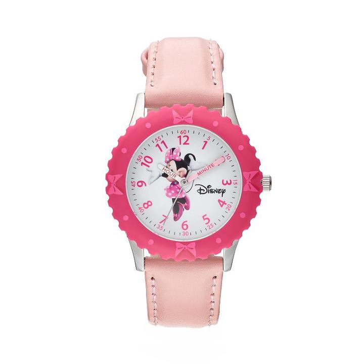 Disney's Minnie Mouse Kids' Time Teacher Watch, Girl's, Pink