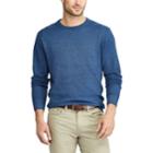 Men's Chaps Classic-fit Birdseye Crewneck Sweater, Size: Xxl, Blue (navy)