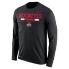 Men's Nike Ohio State Buckeyes Dri-fit Legend Staff Long-sleeve Tee, Size: Small, Black