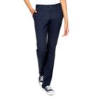 Juniors' Lee Uniforms Original Straight Leg Stretch Pants, Kids Unisex, Size: 0, Blue (navy)