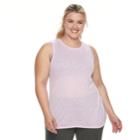 Plus Size Tek Gear&reg; Dry Tek Tank Top, Women's, Size: 1xl, Lt Purple