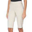 Women's Dana Buchman Millennium Skimmer Capris, Size: Small, Med Grey