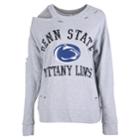 Women's Penn State Nittany Lions Distressed Sweatshirt, Size: Medium, Grey